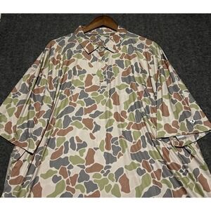 Burlebo camouflage polo shirt mens performance golf outdoors size 2XL